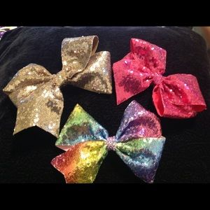 3 hair bow bundle